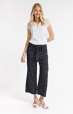 Pantalon large à pois