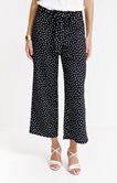 Pantalon large à pois
