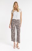 Pantalon fluide imprimé coupe jogging