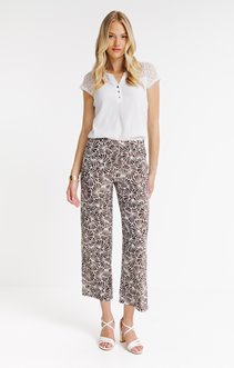 Pantalon fluide imprimé coupe jogging