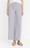 Pantalon fluide rayé coupe jogging