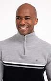 Pull col montant rayé Lazy 