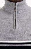 Pull col montant rayé Lazy 