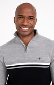 Pull col montant rayé Lazy 