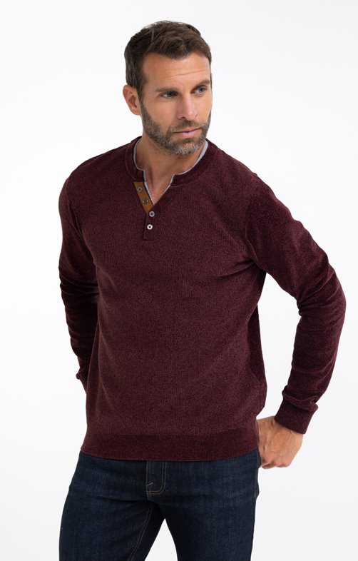 Pull manches longues chenille