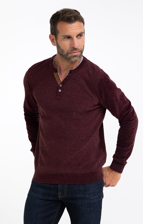 Pull manches longues chenille