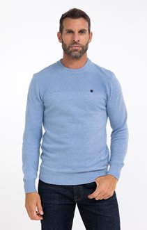 Pull col rond uni Rizzy