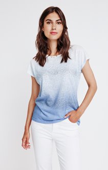 Tee-shirt tie and dye avec strass