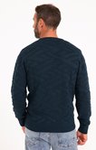 Pull col rond jacquard zaggy