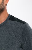 Pull col rond côtelé Chenille