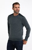 Pull col rond côtelé Chenille