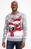 Pull noël renne et pingouin