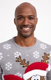 Pull noël renne et pingouin