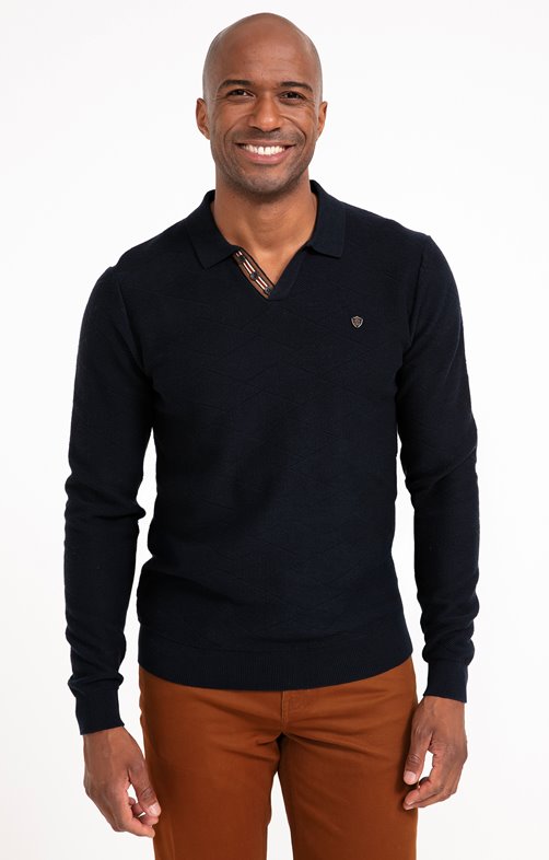 Pull col V polo Geo 