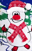 Pull noël bonhomme de neige