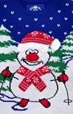 Pull noël enfant bonhomme de neige