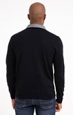 Pull col V avec chemise Lup