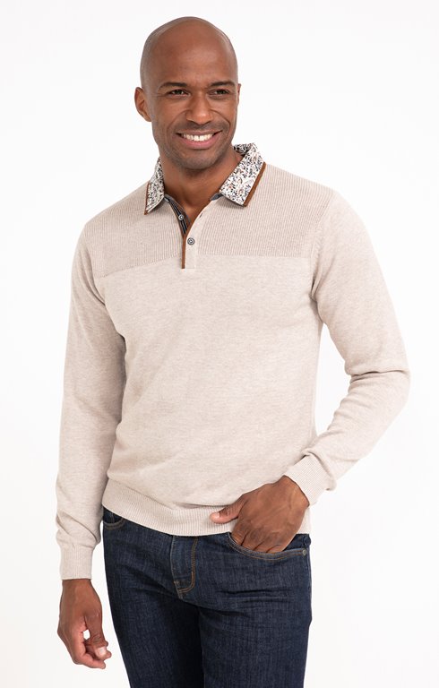 Pull col polo chemise Velvet 