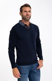 Pull col v chemise Bico