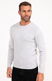 Pull col rond uni flaty