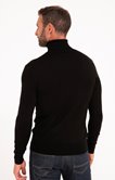 Pull uni col roulé 