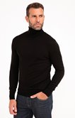 Pull uni col roulé 