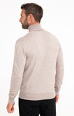 Pull uni col roulé 