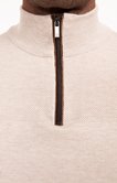 Pull col montant uni Mousse