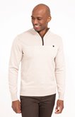 Pull col montant uni Mousse