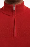 Pull col montant uni Mousse
