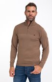Pull col montant uni Mousse