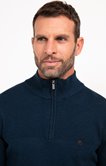 Pull col montant uni Mousse