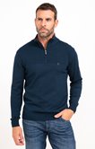 Pull col montant uni Mousse