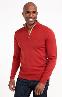 Pull col montant uni Mousse