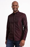 Chemise ajustée faux-uni