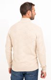 Pull col montant jacquard uni Losange