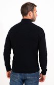 Pull col montant jacquard uni Losange