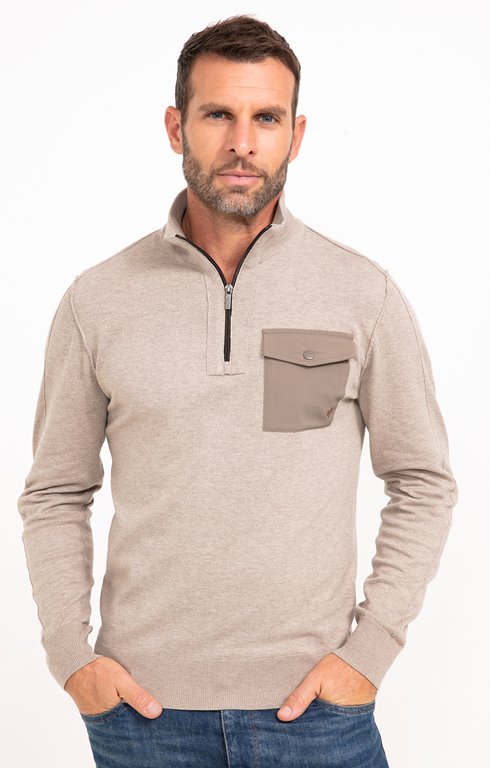 Pull col montant uni Nylon