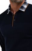 Pull uni double col polo Caro