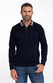 Pull uni double col polo Caro