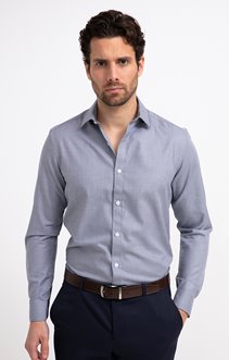 Chemise manches longues coupe ajustée 