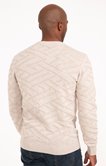 Pull col rond uni jacquard Zaggy