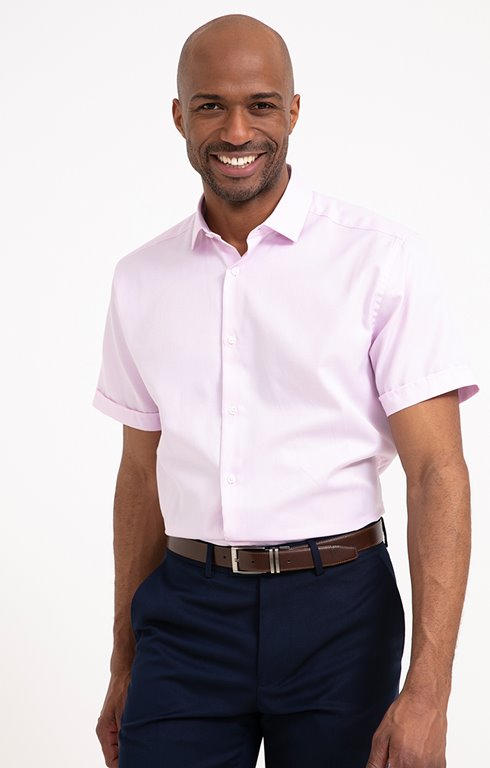 Chemise manches courtes Pinkdiag