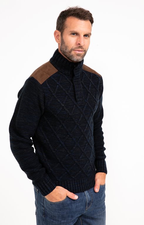 Pull col montant torsade Didou