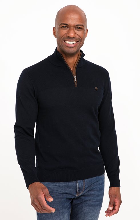 Pull col montant uni rick
