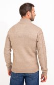 Pull col montant uni torsade