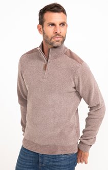 Pull col montant Chenille