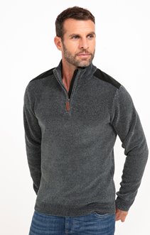 Pull col montant Chenille