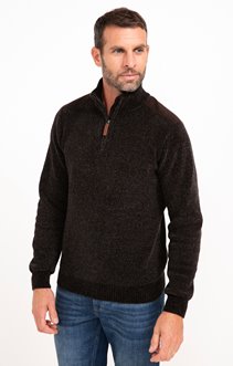 Pull col montant Chenille