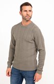 Pull col rond Torsade